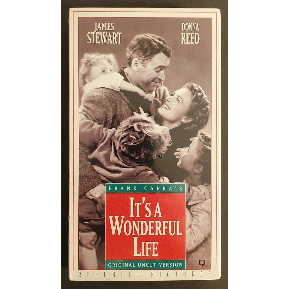 It's A Wonderful Life Original Uncut Version VHS New in Box Rare Unopened